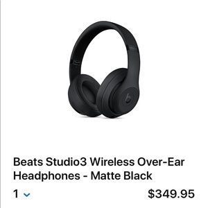 BEATS Studio3 Noise Cancelling Headphones